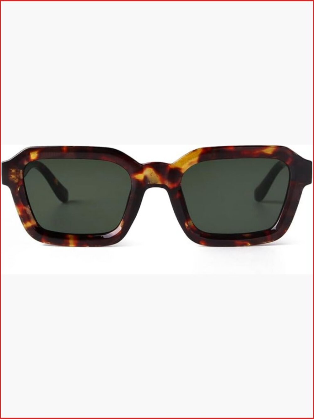 Square Sunglasses for Men Women, UV400 Protection, Designer Inspired Retro Frame